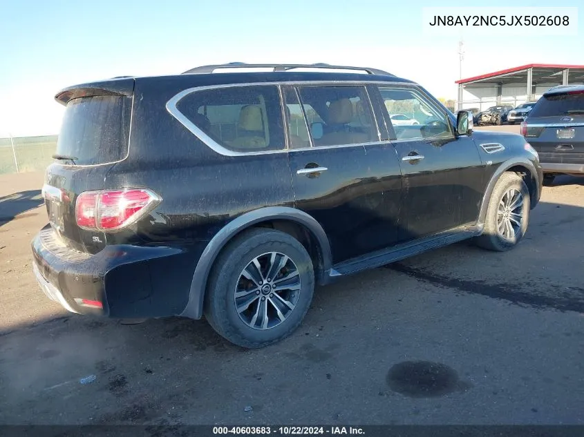 2018 Nissan Armada Sl VIN: JN8AY2NC5JX502608 Lot: 40603683