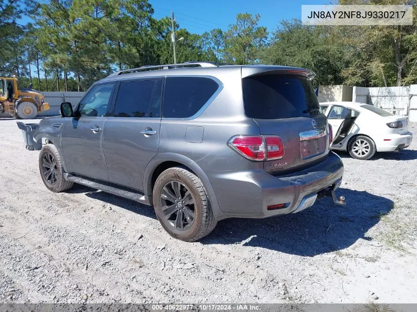 2018 Nissan Armada Platinum VIN: JN8AY2NF8J9330217 Lot: 40622977