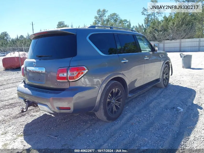 2018 Nissan Armada Platinum VIN: JN8AY2NF8J9330217 Lot: 40622977