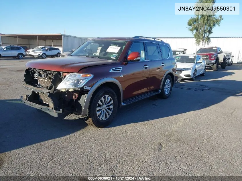 2018 Nissan Armada Sv/Sl/Platinum VIN: JN8AY2NC4J9550301 Lot: 40636021