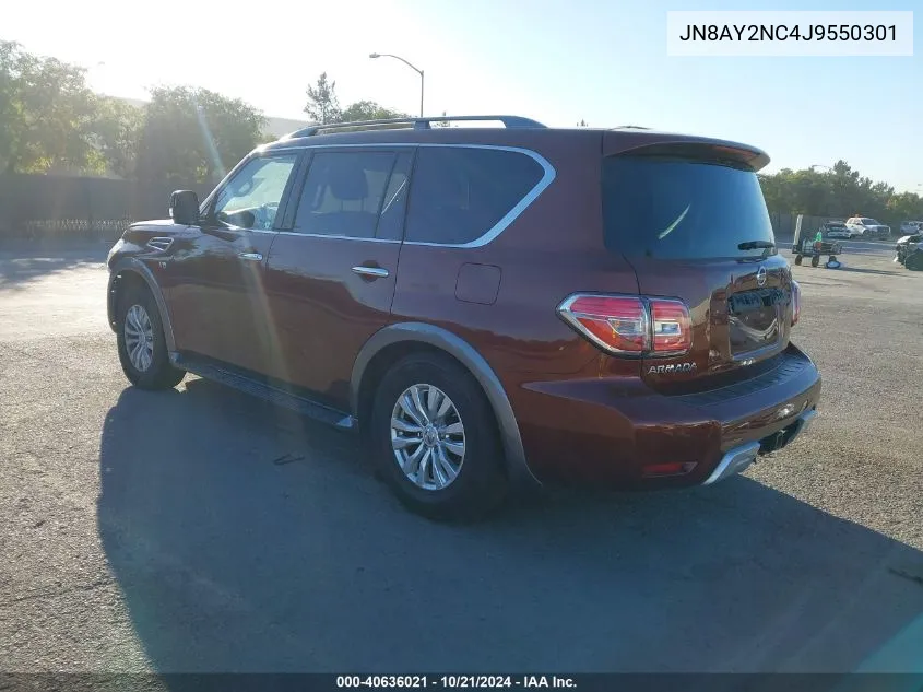 2018 Nissan Armada Sv/Sl/Platinum VIN: JN8AY2NC4J9550301 Lot: 40636021