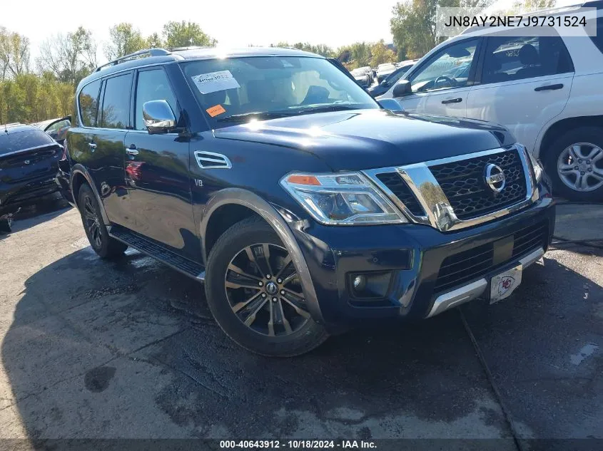 2018 Nissan Armada Platinum VIN: JN8AY2NE7J9731524 Lot: 40643912