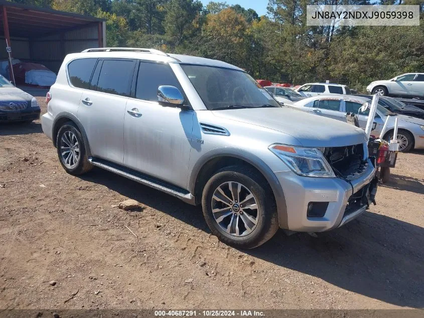 2018 Nissan Armada Sl VIN: JN8AY2NDXJ9059398 Lot: 40687291