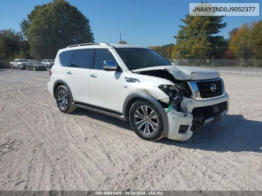 2018 Nissan Armada Sl VIN: JN8AY2ND0J9052377 Lot: 40693489