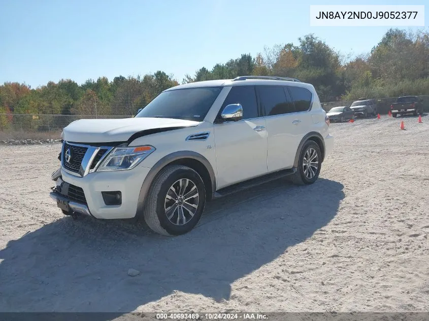 2018 Nissan Armada Sl VIN: JN8AY2ND0J9052377 Lot: 40693489