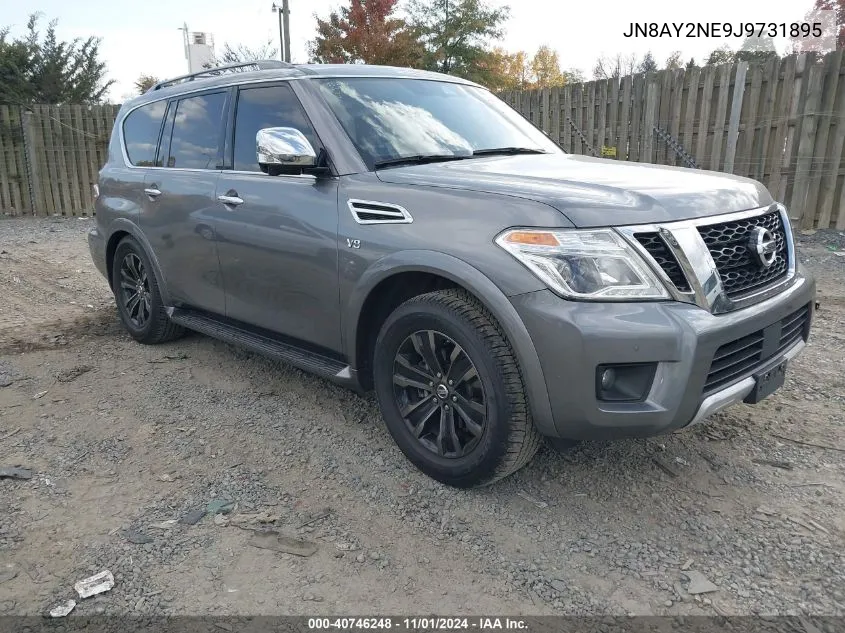 2018 Nissan Armada Platinum VIN: JN8AY2NE9J9731895 Lot: 40746248