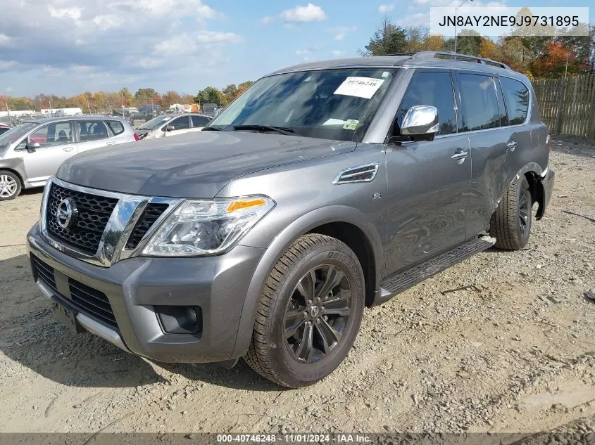 2018 Nissan Armada Platinum VIN: JN8AY2NE9J9731895 Lot: 40746248