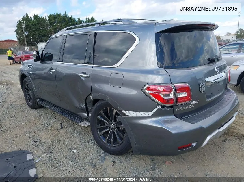 2018 Nissan Armada Platinum VIN: JN8AY2NE9J9731895 Lot: 40746248