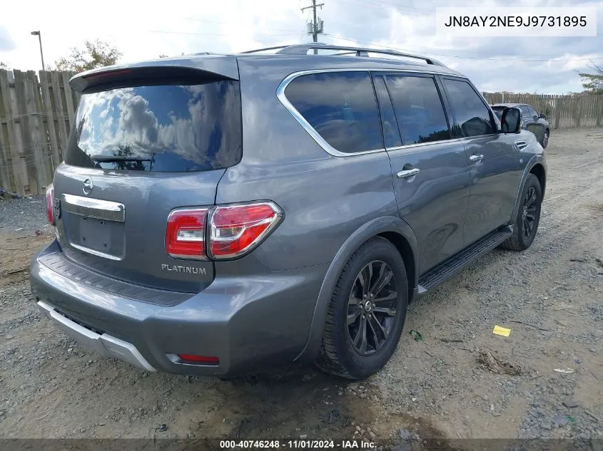 2018 Nissan Armada Platinum VIN: JN8AY2NE9J9731895 Lot: 40746248