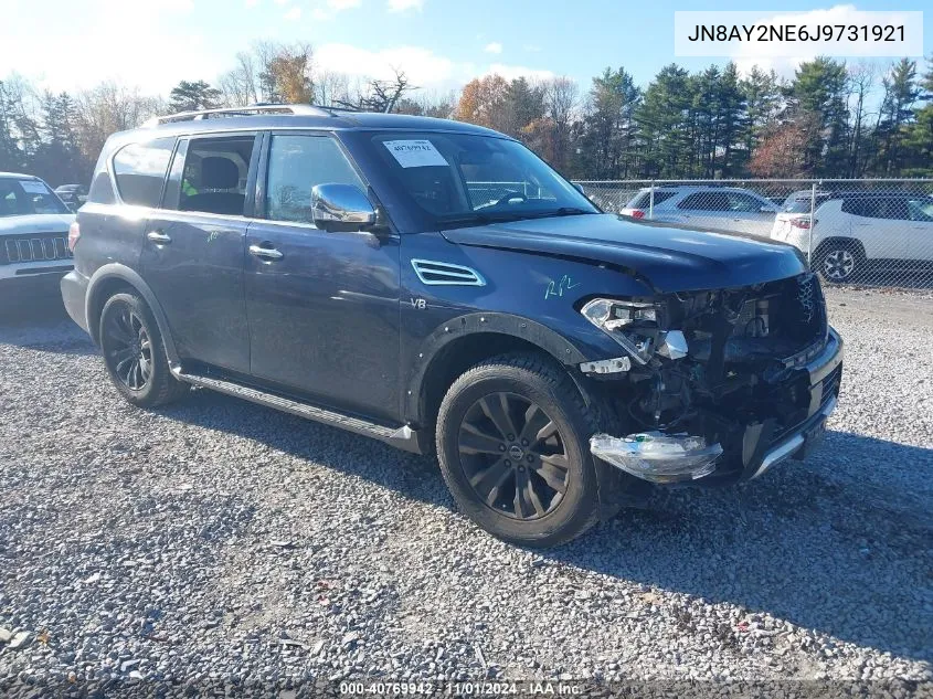 2018 Nissan Armada Platinum VIN: JN8AY2NE6J9731921 Lot: 40769942