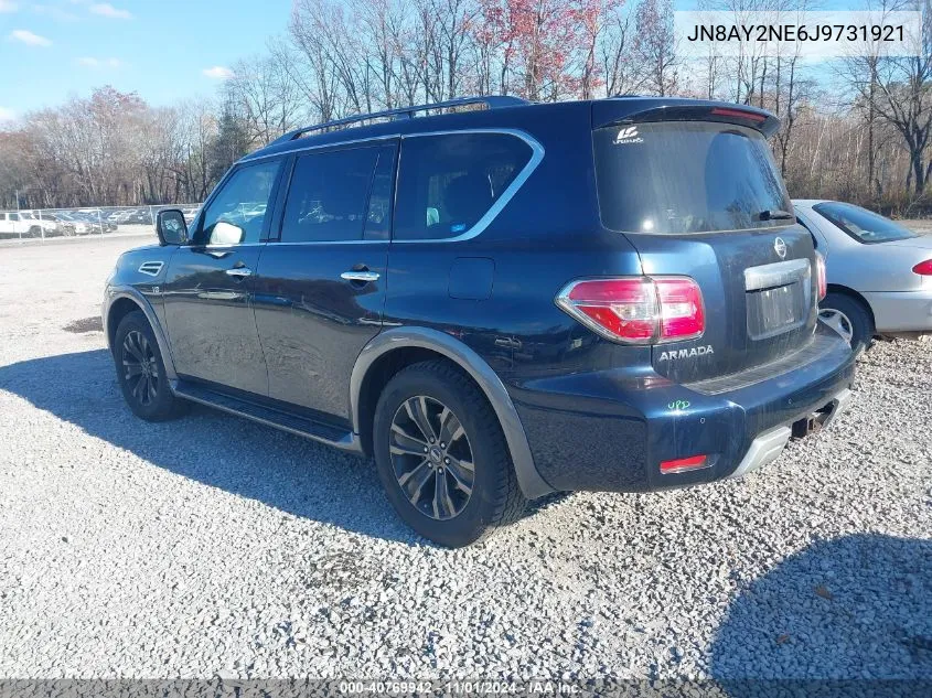 2018 Nissan Armada Platinum VIN: JN8AY2NE6J9731921 Lot: 40769942