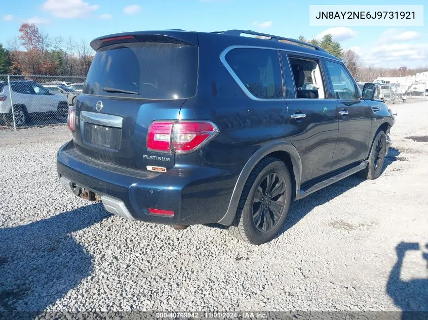 2018 Nissan Armada Platinum VIN: JN8AY2NE6J9731921 Lot: 40769942