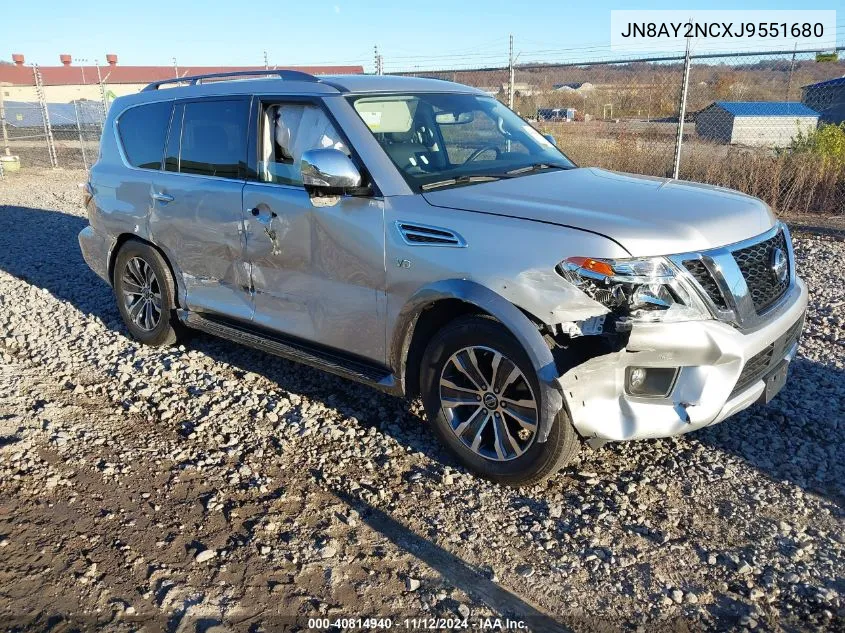 2018 Nissan Armada Sl VIN: JN8AY2NCXJ9551680 Lot: 40814940