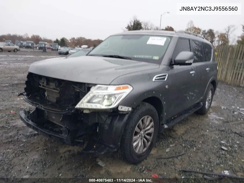 2018 Nissan Armada Sv VIN: JN8AY2NC3J9556560 Lot: 40875483