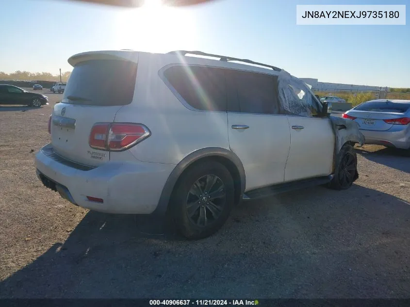 2018 Nissan Armada Platinum VIN: JN8AY2NEXJ9735180 Lot: 40906637