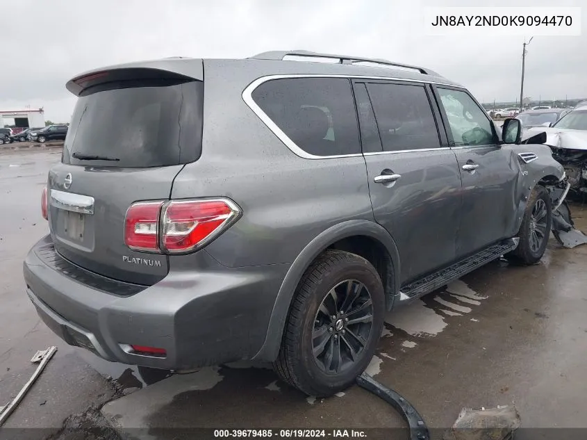 JN8AY2ND0K9094470 2019 Nissan Armada Platinum