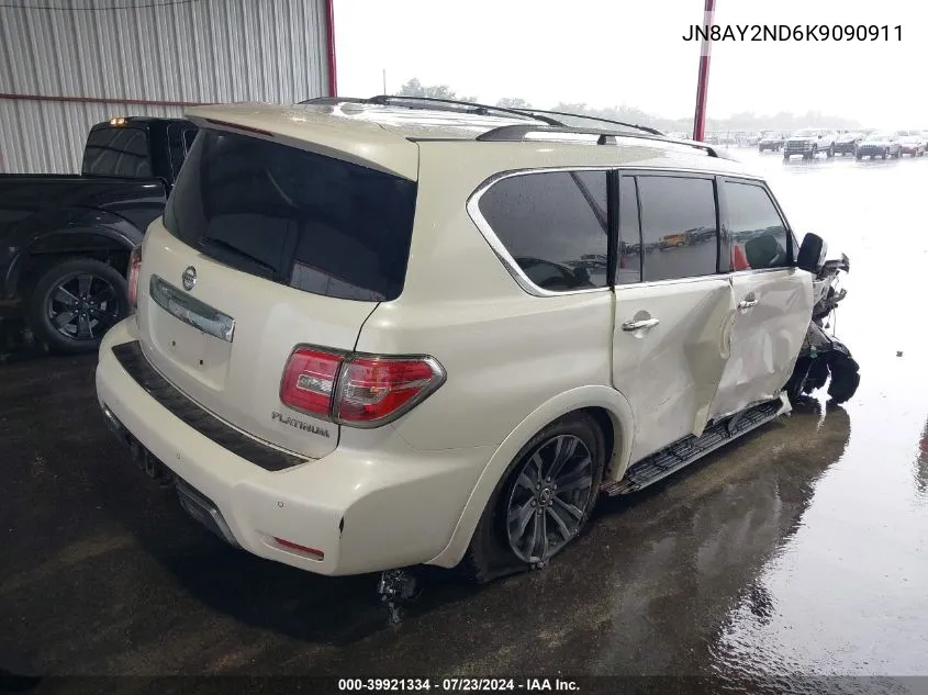 JN8AY2ND6K9090911 2019 Nissan Armada Platinum