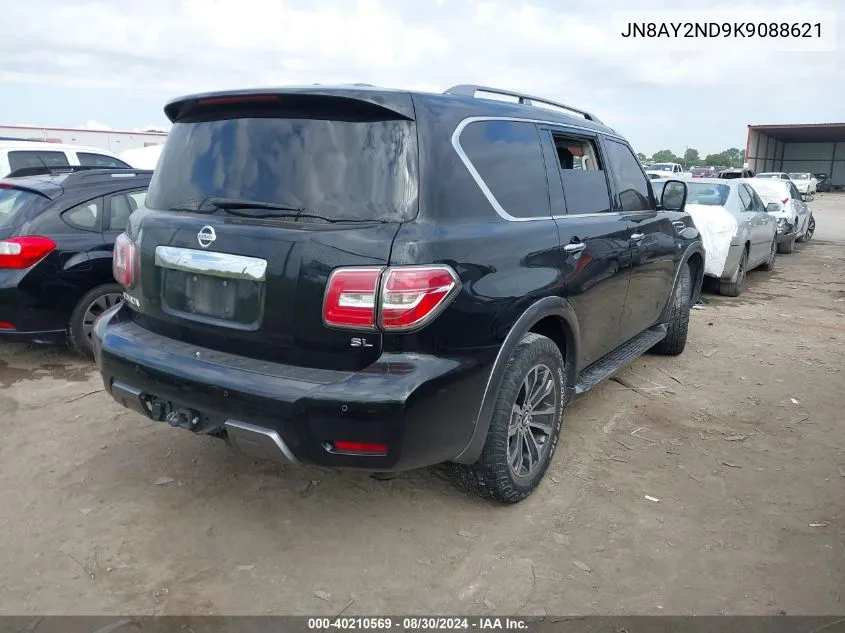 2019 Nissan Armada Sl VIN: JN8AY2ND9K9088621 Lot: 40210569