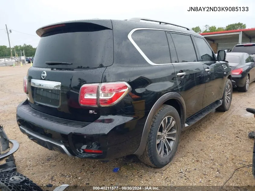 JN8AY2ND3K9085133 2019 Nissan Armada Sl