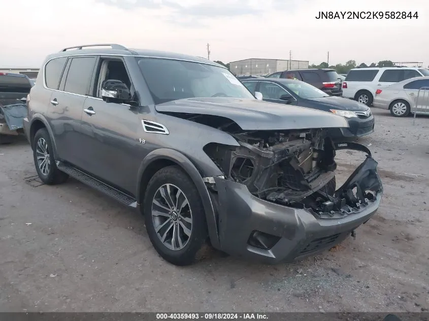 2019 Nissan Armada Sl VIN: JN8AY2NC2K9582844 Lot: 40359493