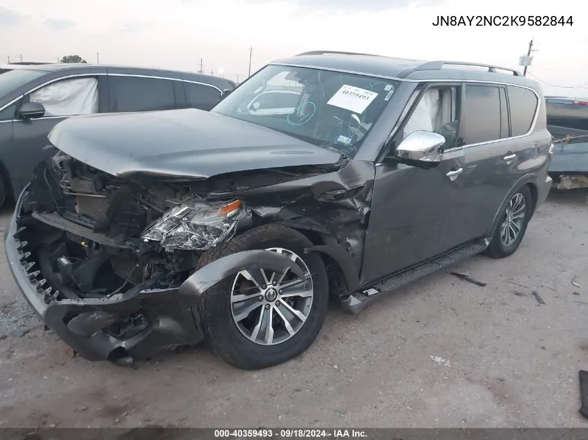 2019 Nissan Armada Sl VIN: JN8AY2NC2K9582844 Lot: 40359493