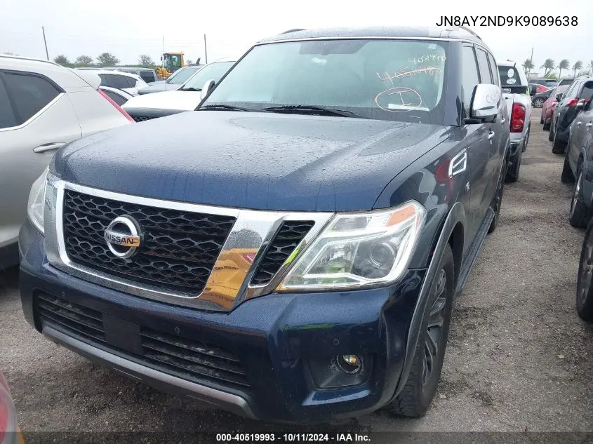 2019 Nissan Armada Sl VIN: JN8AY2ND9K9089638 Lot: 40519993