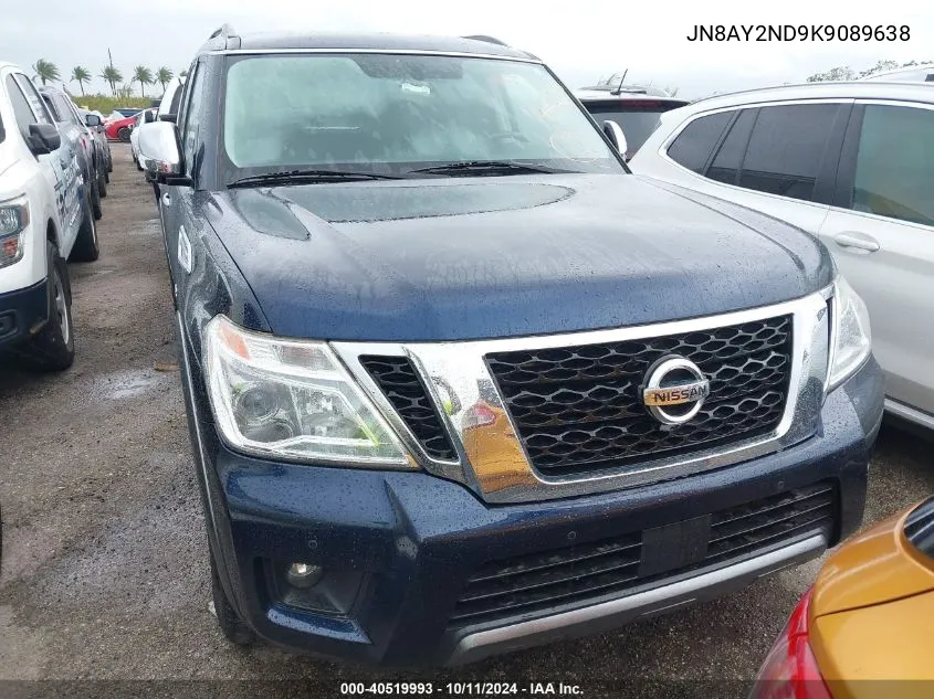 2019 Nissan Armada Sl VIN: JN8AY2ND9K9089638 Lot: 40519993