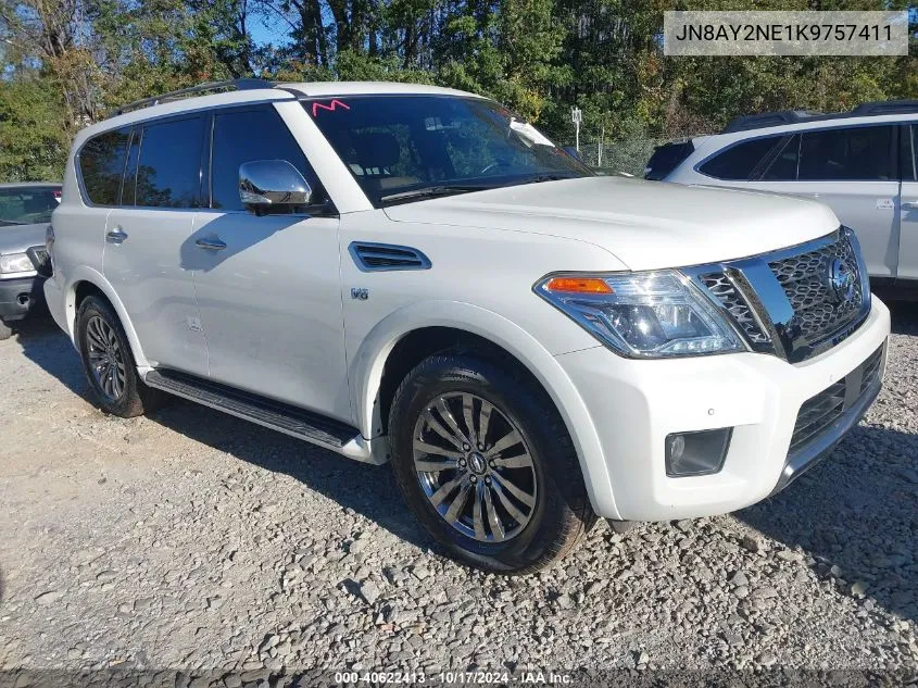 2019 Nissan Armada Platinum VIN: JN8AY2NE1K9757411 Lot: 40622413