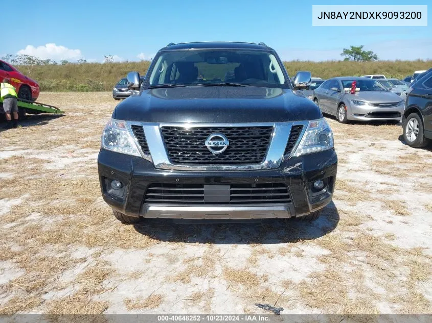 2019 Nissan Armada Sl VIN: JN8AY2NDXK9093200 Lot: 40648252