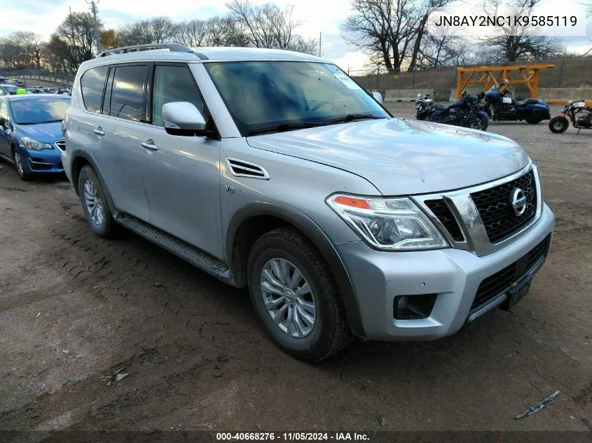 2019 Nissan Armada Sv VIN: JN8AY2NC1K9585119 Lot: 40668276