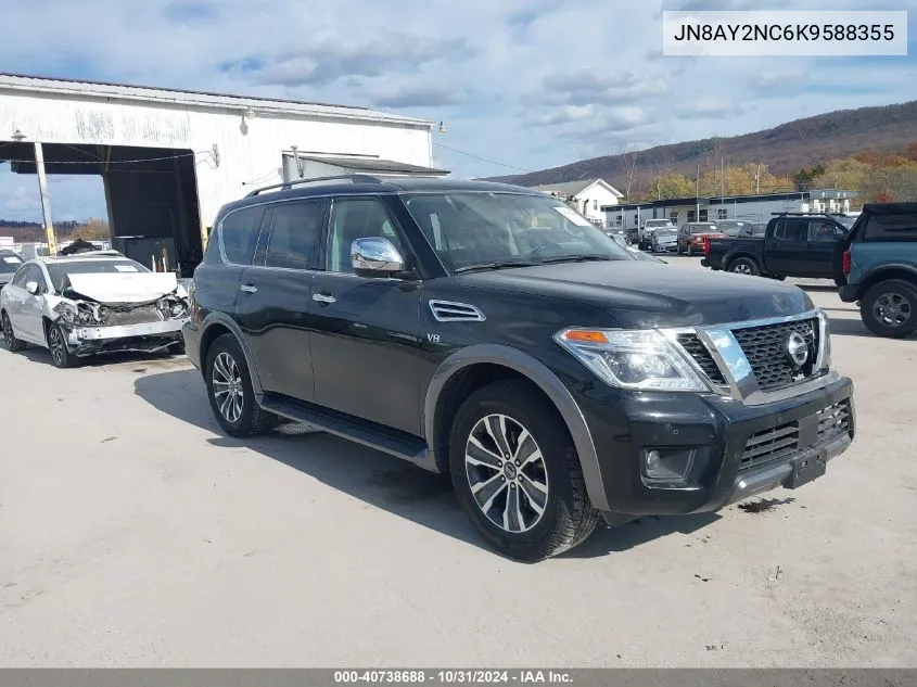 2019 Nissan Armada Sl VIN: JN8AY2NC6K9588355 Lot: 40738688