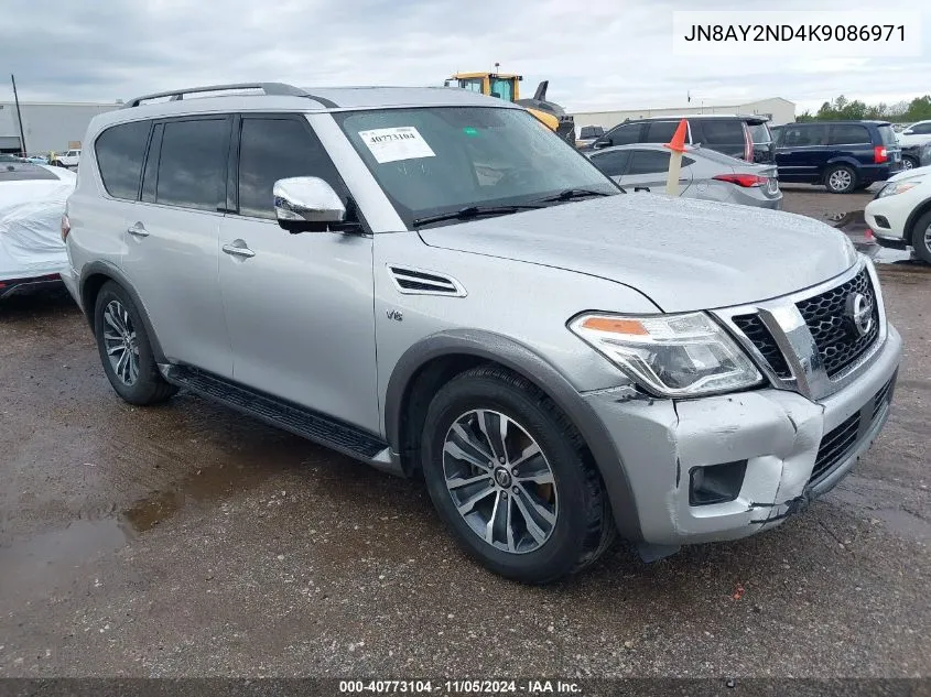 2019 Nissan Armada Sl VIN: JN8AY2ND4K9086971 Lot: 40773104