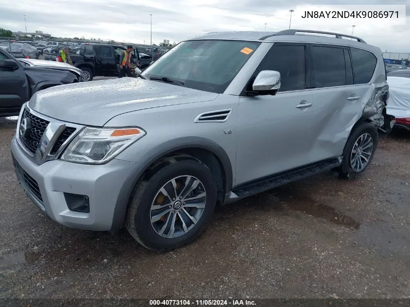 2019 Nissan Armada Sl VIN: JN8AY2ND4K9086971 Lot: 40773104