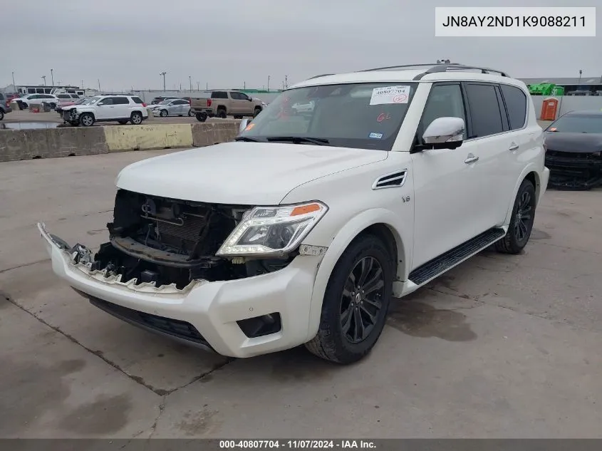 2019 Nissan Armada Platinum VIN: JN8AY2ND1K9088211 Lot: 40807704