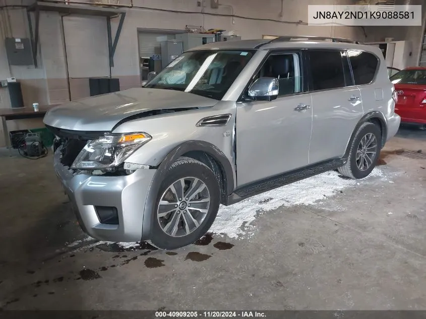 2019 Nissan Armada Sl VIN: JN8AY2ND1K9088581 Lot: 40909205