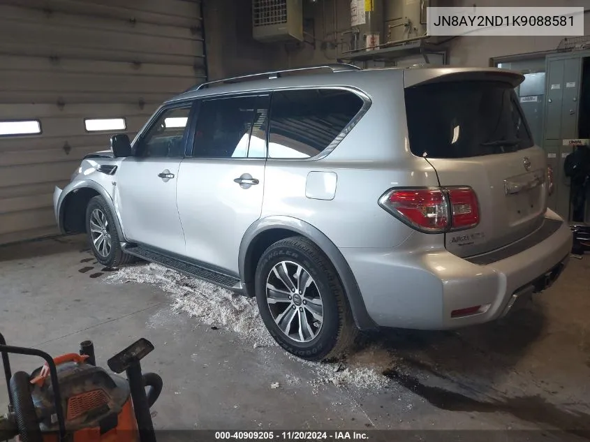 2019 Nissan Armada Sl VIN: JN8AY2ND1K9088581 Lot: 40909205