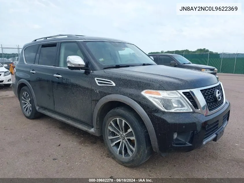 2020 Nissan Armada Sl 4Wd VIN: JN8AY2NC0L9622369 Lot: 39682278