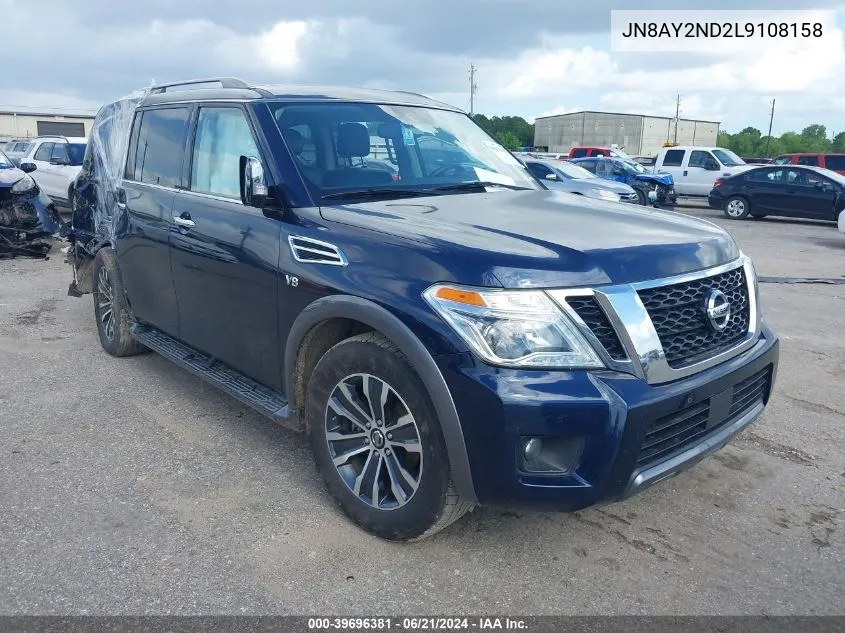 JN8AY2ND2L9108158 2020 Nissan Armada Sl 2Wd