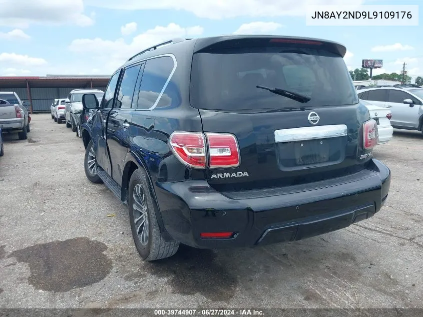 2020 Nissan Armada Sl 2Wd VIN: JN8AY2ND9L9109176 Lot: 39744907