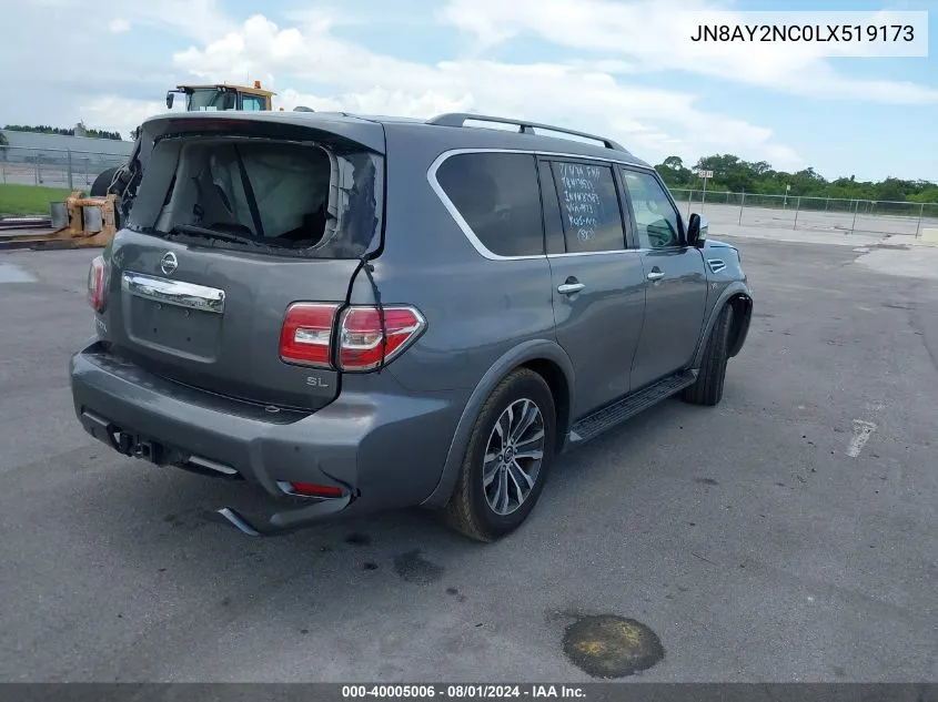 JN8AY2NC0LX519173 2020 Nissan Armada Sl 4Wd