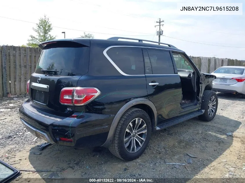 2020 Nissan Armada Sl 4Wd VIN: JN8AY2NC7L9615208 Lot: 40132622