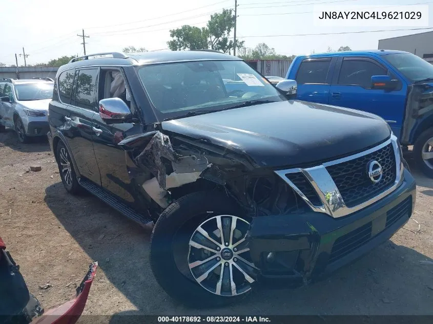 2020 Nissan Armada Sl 4Wd VIN: JN8AY2NC4L9621029 Lot: 40178692