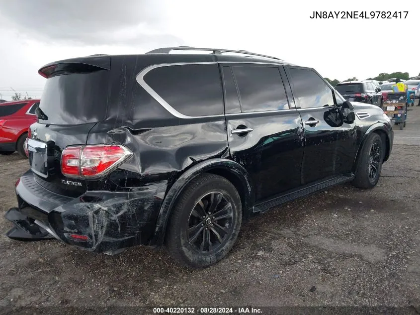 JN8AY2NE4L9782417 2020 Nissan Armada Platinum 4Wd