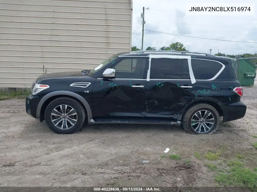 2020 Nissan Armada Sl 4Wd VIN: JN8AY2NC8LX516974 Lot: 40228636