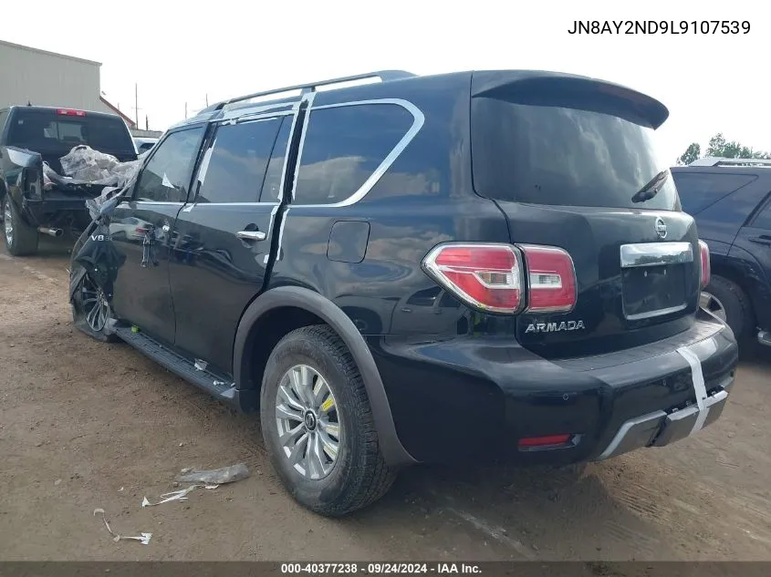 2020 Nissan Armada Sl 2Wd VIN: JN8AY2ND9L9107539 Lot: 40377238