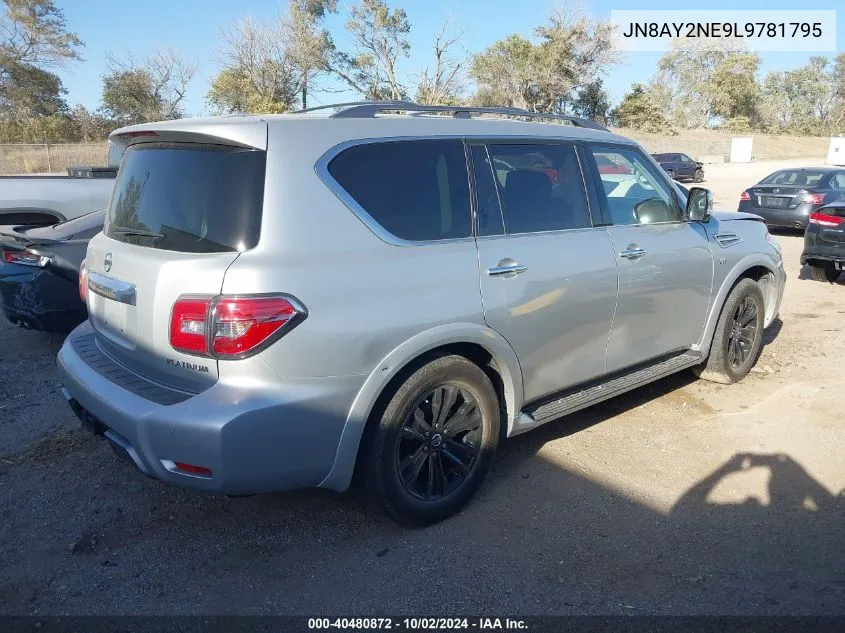 2020 Nissan Armada Platinum 4Wd VIN: JN8AY2NE9L9781795 Lot: 40480872