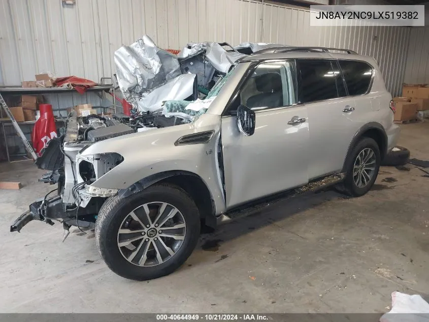 2020 Nissan Armada Sl 4Wd VIN: JN8AY2NC9LX519382 Lot: 40644949