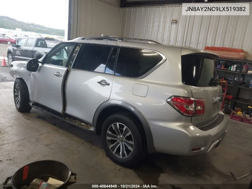 2020 Nissan Armada Sl 4Wd VIN: JN8AY2NC9LX519382 Lot: 40644949