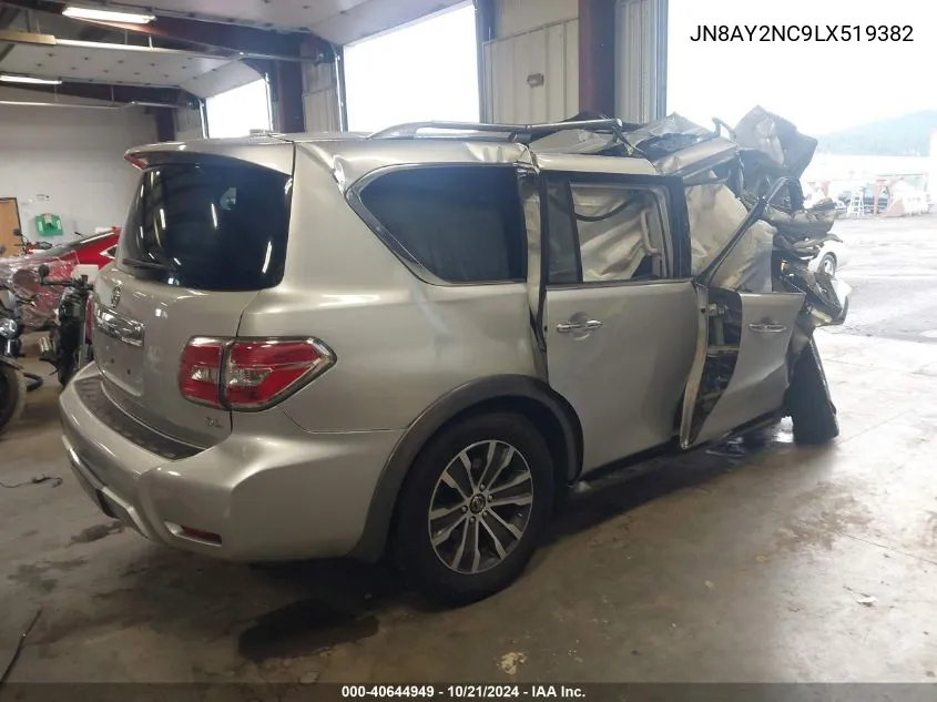 2020 Nissan Armada Sl 4Wd VIN: JN8AY2NC9LX519382 Lot: 40644949