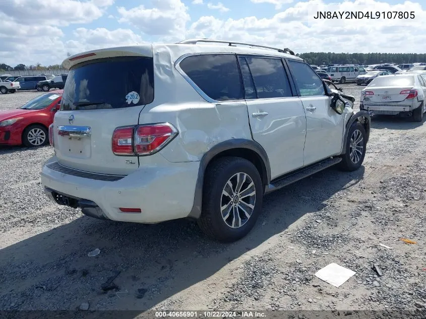 2020 Nissan Armada Sl 2Wd VIN: JN8AY2ND4L9107805 Lot: 40656901